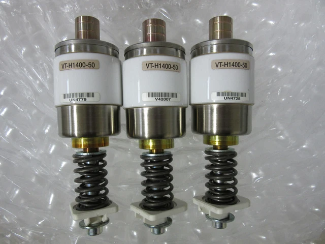 3 Eaton Cutler-Hammer VT-H1400-50 Vacuum Interrupter Bottle VGC Free Shipping
