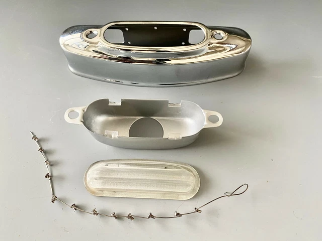 VINTAGE CLASSIC CAR reverse light / license plate lighting. Chrome ...