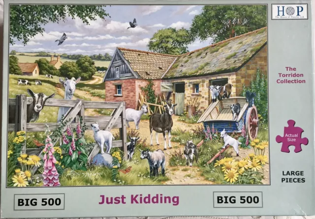 Just Kidding. 500 Piece Puzzle With Large Pieces. A House Of Puzzles Jigsaw.