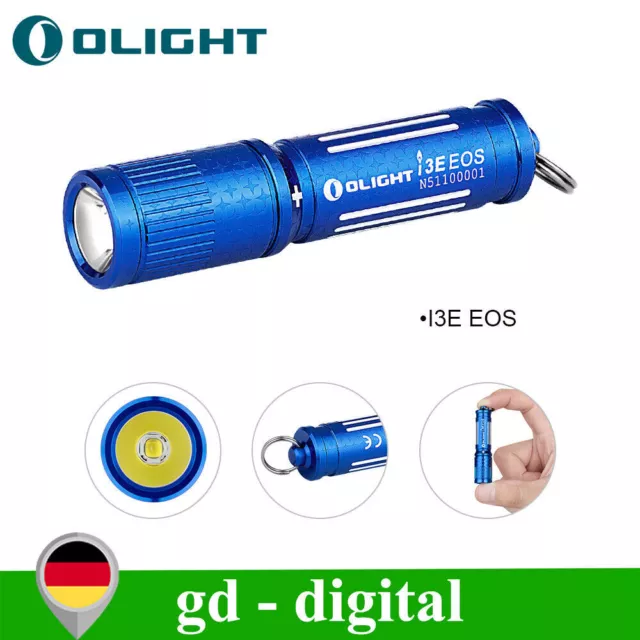 Olight I3E EOS Mini LED Taschenlampe Schlüsselanhänger 90 Lumen - Sternenblau