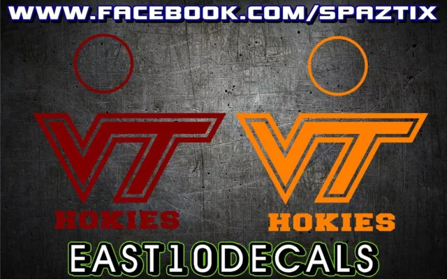 Virginia Tech Cornhole Decal Set (6) Pc