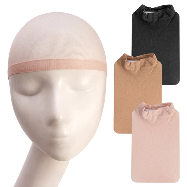 24pcs Women Stretchy Nylon Cosplay Stocking Hairnet Natural Wig Cap Accessories
