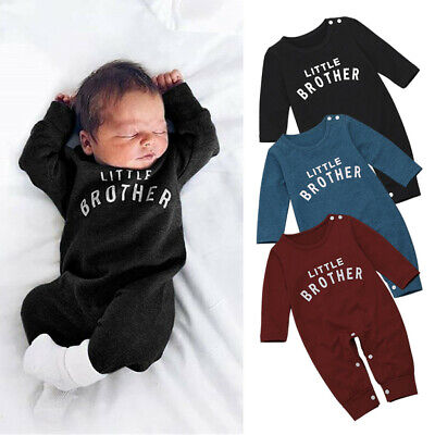 Newborn Baby Boy Girl Jumpsuit Playsuit Clothes Outfits Infant Hooded Romper UK