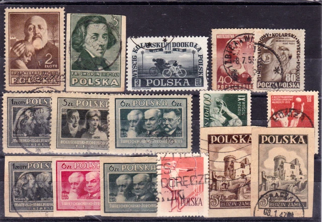 POLEN-Lot alte Marken,gestempelt