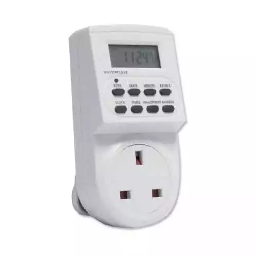 24 Hours 7 Day Digital Timer Electronic Mains Plug in Time Switch Socket 13A