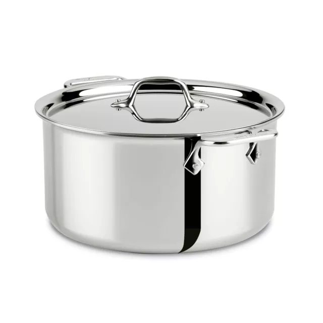 All-clad D3 Stainless 3-ply Bonded 6-qt Deep Saute Pan with Lid & 14in  Ladle