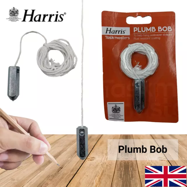 Harris Plumb Bob Taskmaster DIY Decorating Wallpaper Hanging Tool Home Ceiling