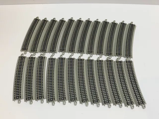 N Scale Bachmann 24 PCS 19" Radius Curved Track Curve E-Z Track (Entire Circle)