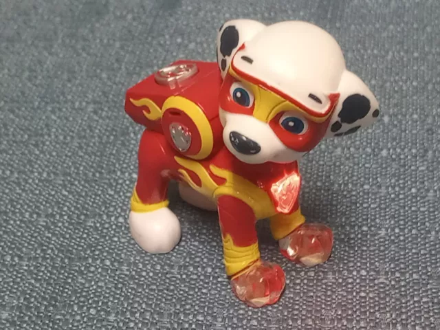 PAW PATROL MIGHTY Pups Light Up Marshall and Rocky Figure HTF WORKS EUR ...