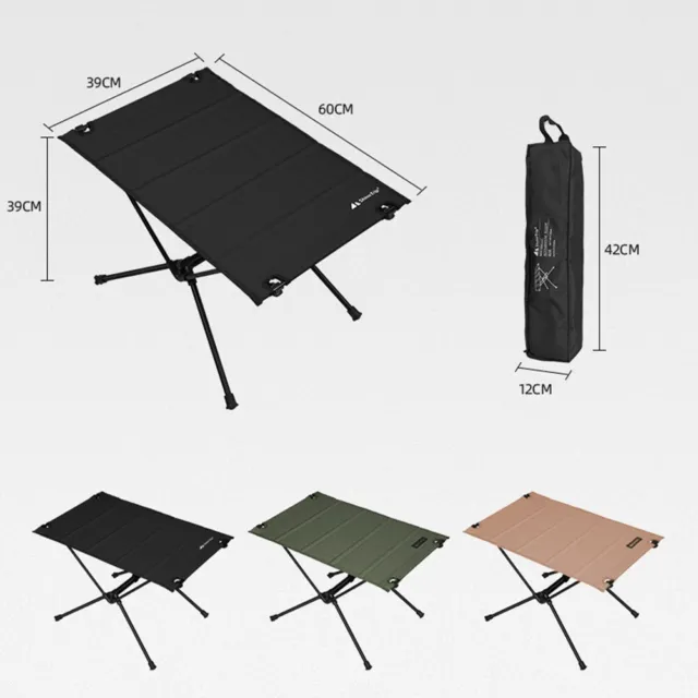 Table de camping pliante avec support en alliage d'aluminium robuste excellente
