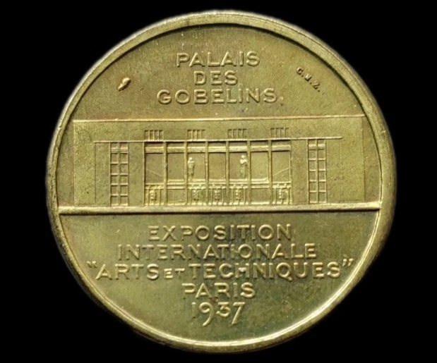 Médaille Exposition Universelle 1937 Graveur Morlon En Aluminium - Collection