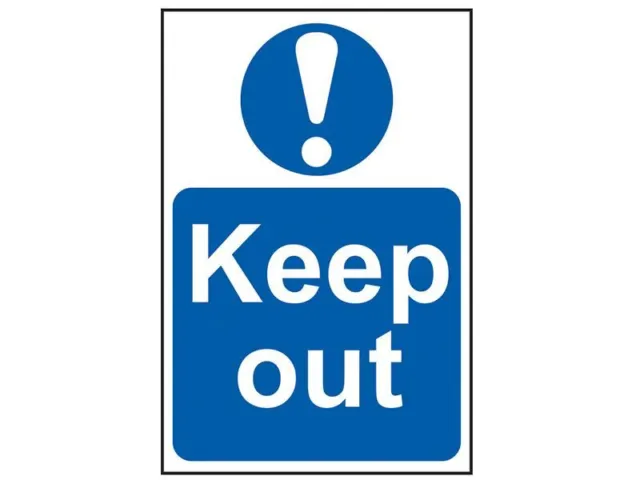Scan - Keep Out - PVC 400 x 600mm