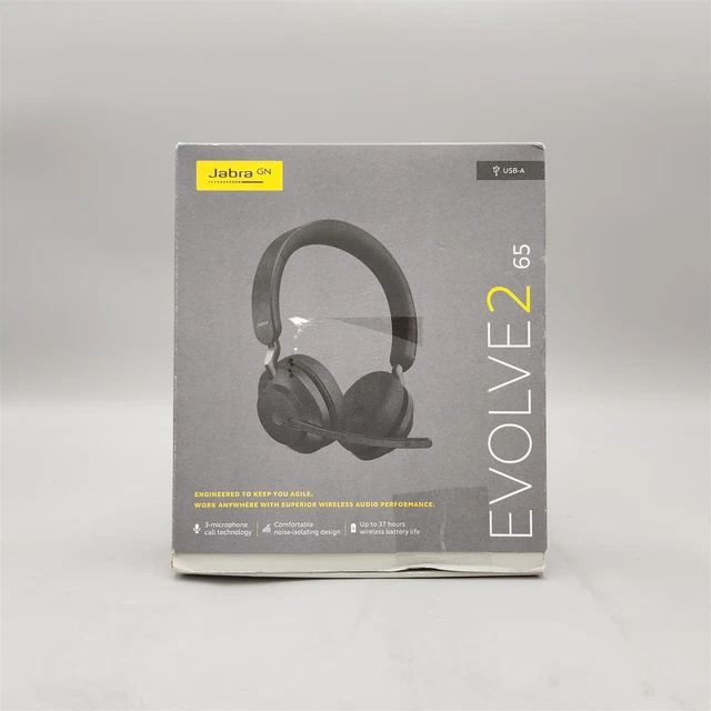 JABRA EVOLVE2 65 Wireless Bluetooth Headset Stereo UC, 26599989999