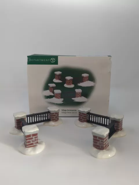 Department 56 VILLAGE FENCE 2 pc 53228 Accessories Dept