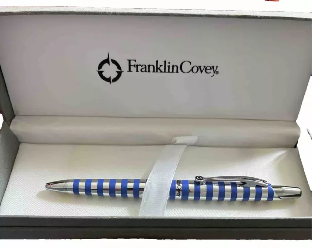 Franklin Covey Fc Nantucket Blue Stripe Ball Point Pen