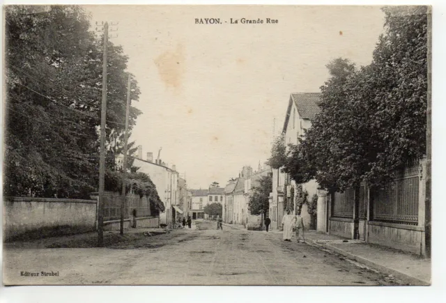 BAYON - Meurthe and Moselle - CPA 54 - La Grande rue