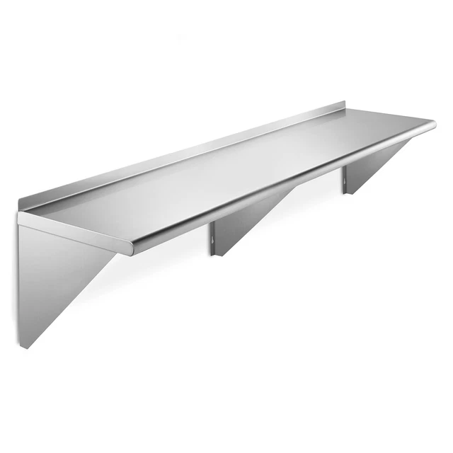 Stainless Steel 14" x 72" Commercial Kitchen Wall Shelf Restaurant Shelving