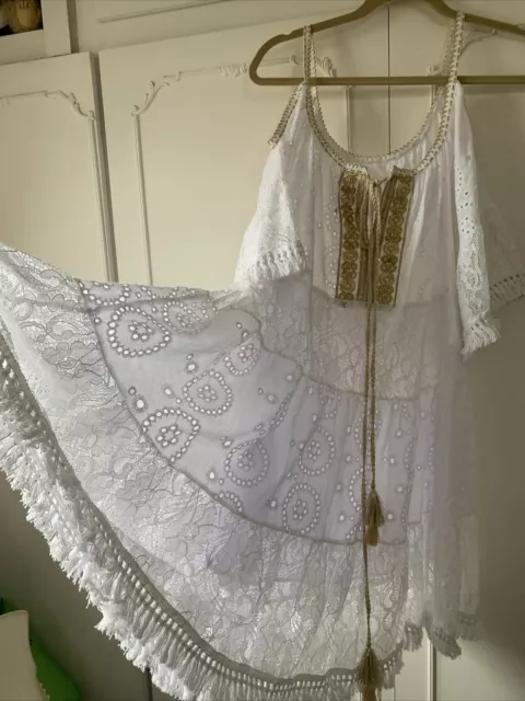 Beach Dress/cover Up ? Size 12/14 ? (See Pics/details ) , Look 99p Start