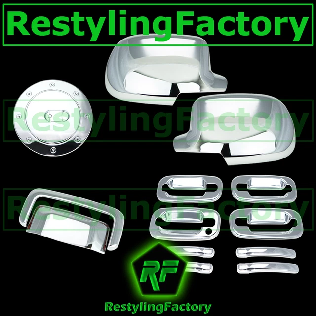 Chevy Suburban Full Chrome Mirror+4 Door handle+NO PSG KH+Tailgate+Gas Cover