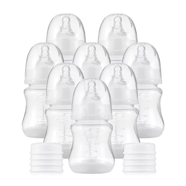 Bottles with Silicone  & Storage Cover Breastfeeding Bottles for U2M6