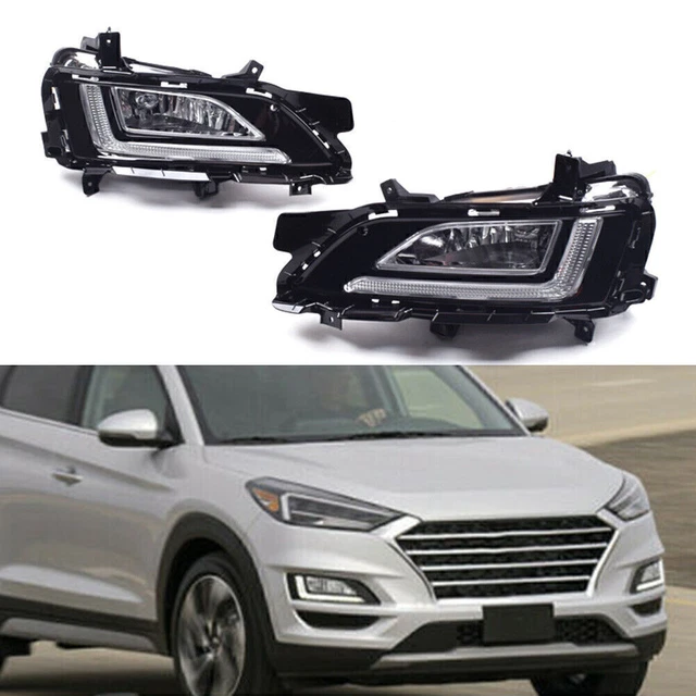 2x LED fendinebbia diurna corsa paraurti anteriore DRL adatto Hyundai Tucson 2019 2020