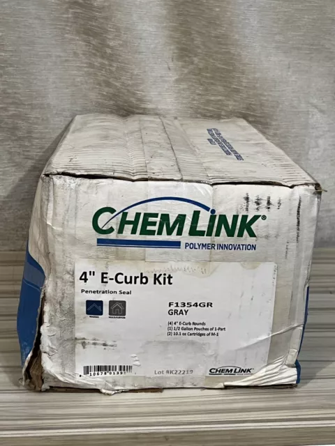 CHEMLINK Round 4” E-CURB Kit Penetration seal Solar Roofing F1354gr Gray