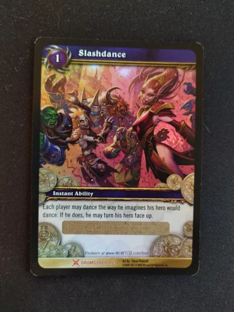 WoW Tcg Loot Card Slashdance english - Code unbenutzt