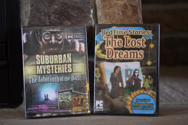 Bedtime Stories The Lost Dream & Suburban Mysteries Labyrinth Past   Pc Cd Rom