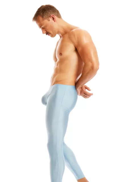 N2N BODYWEAR MEN sky BLUE Hero long tights runner activewear size M L XL  $80.00 - PicClick