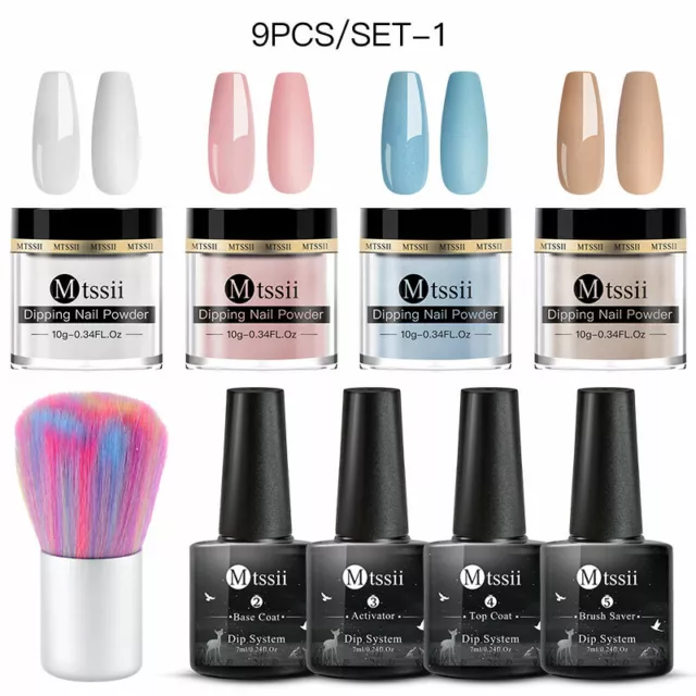 Dipping Nail Powder Set Orange Ombre DIP SYSTEM Starter Mermaid