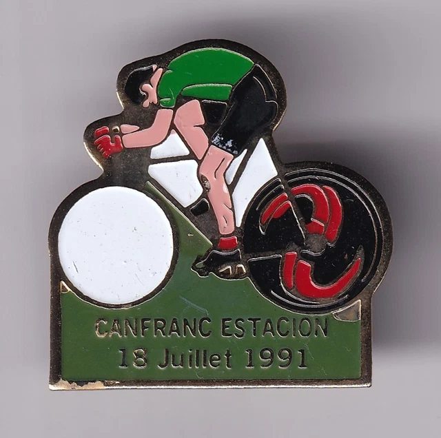 Badge épinglette STOKVIS FIETSEN Cyclisme vélo ancien NL 1960 gold pins