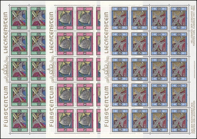 890-892 Gardewaffen aus der Rüstkammer des Fürsten 1985, Kleinbogen-Satz **