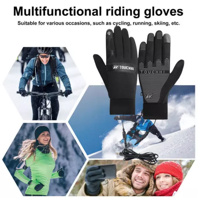 Gants Chauffants USB pour Homme Femme Gants Chauffants électriques pour