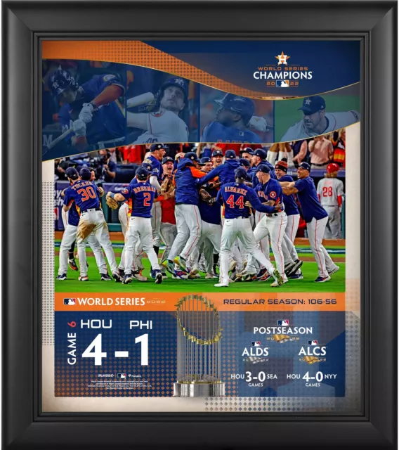 Houston Astros 2022 MLB World Series Champions Framed 15" x 17" Collage