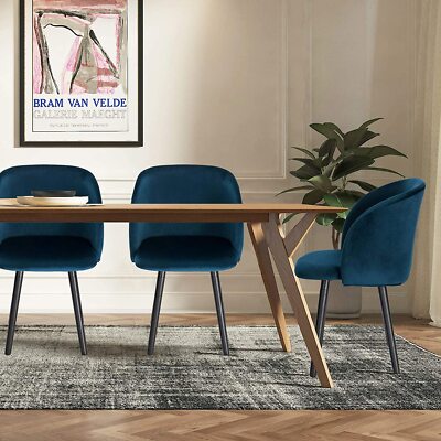 WOLTU® BH74sz-2 Poltroncina con Schienale Braccioli Sedia Sgabello Poltrona per Cameretta Cucina Sala dattesa Stoffa Lino Gambe Legno Moderno Nero 2 Pezzi 