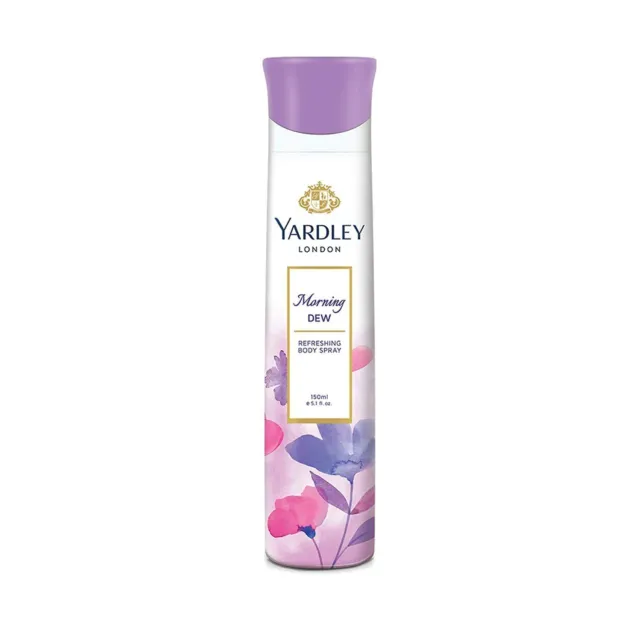 Yardley London Morning Dew Desodorante refrescante en spray corporal para...