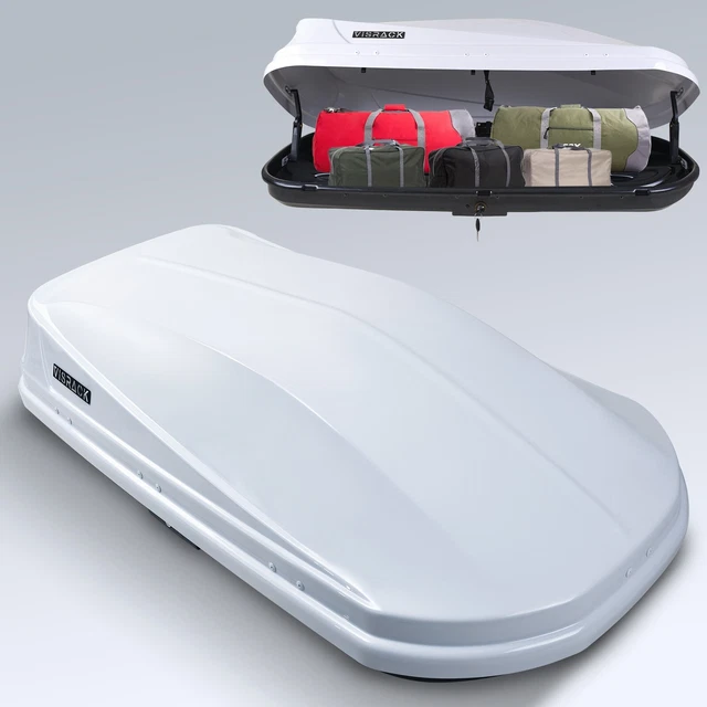 14 CU. FT. Rooftop Cargo Box Luggage Carrier w/ Keys, DualSide Opening