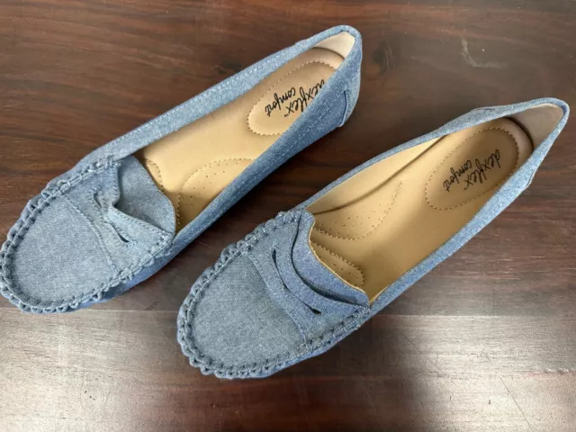 DEXFLEX COMFORT NAVY Blue Women's Casual Slip On Shoes. Size 12 $18.95 ...