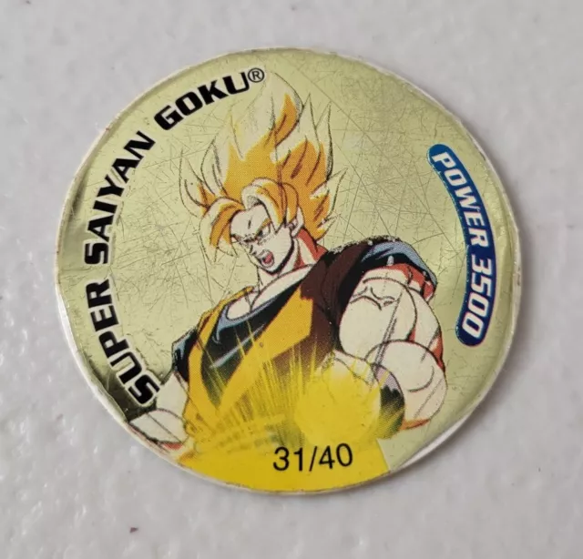 Super Saiyan Goku 31/40 - Gold DBZ Tazo Dizk - Series 1 - 3500 Power