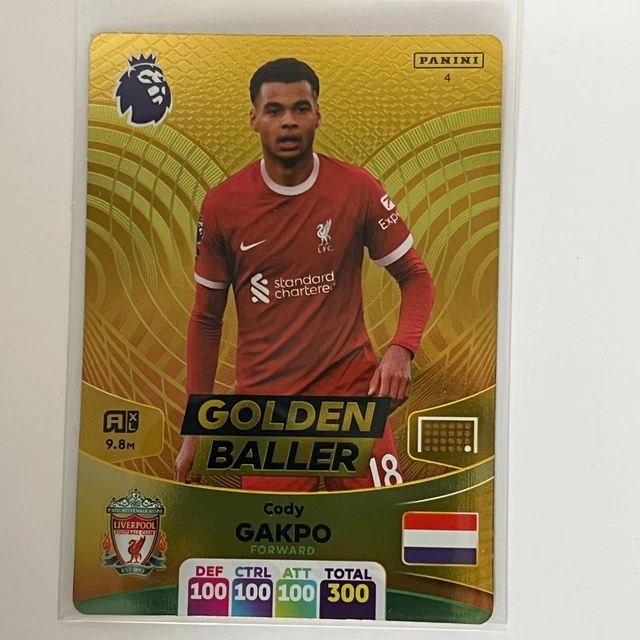 PANINI ADRENALYN XL Premier League 2024 GOLDEN BALLER CODY GAKPO 5.49