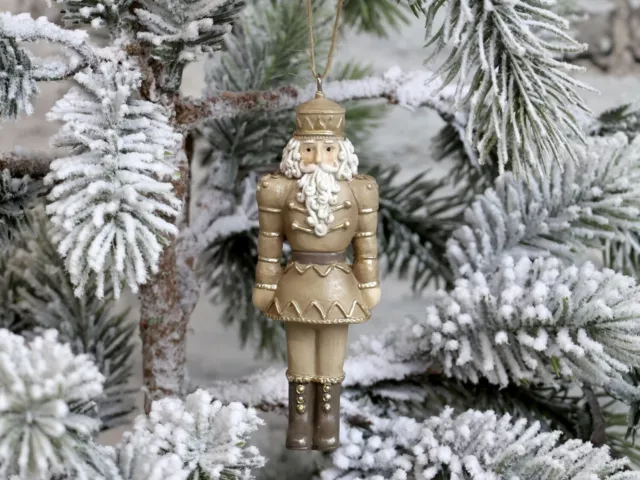 Chic Antique Decoración para Árbol de Navidad Colgante Cascanueces Estilo Shabby