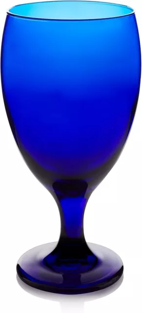 Libbey Premiere Cobalt Iced Tea Goblet Beverage Glasses Set of 12 Cobalt Blu...