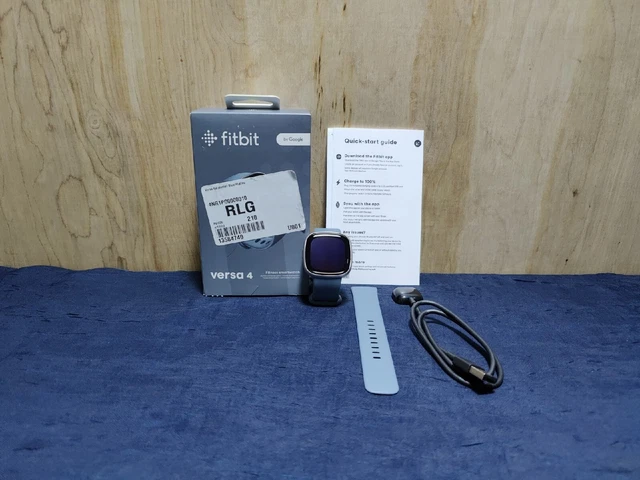 Fitbit Versa 4 (FB523SRAG-US) Fitness Smartwatch (Platinum Blue) Fitbit Versa 4 (FB523SRAG-US) Fitness Smartwatch (Platinum Blue)