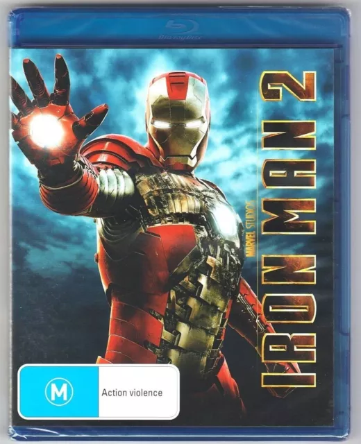 IRON MAN 2 Blu-ray (Robert Downey Jr., Mickey Rourke) - Brand New & Sealed