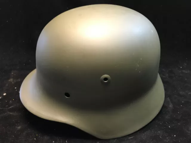 Org Uniform Ausrüstung Stahlhelm M35 NS62 D267 Deutsches Reich 2WK grün Lackiert