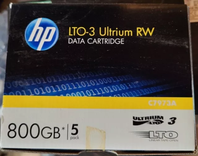 HP LTO3 Ultrium RW C7973A 800GB Data Cartridge