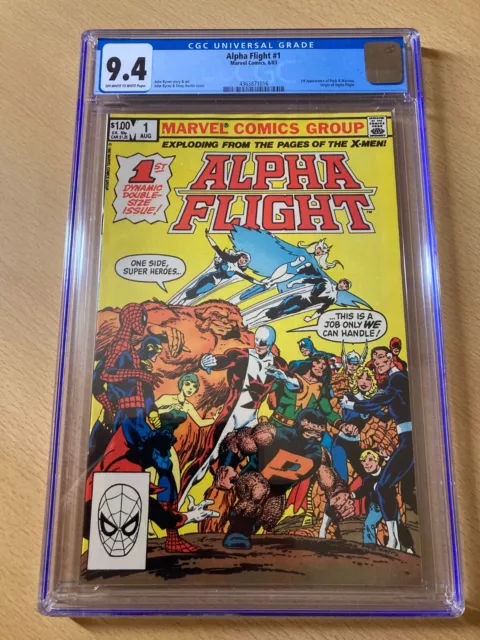 Alpha Flight 1 (1983) - Marvel Comics key 1st Puck + origin - CGC 9.4 NM