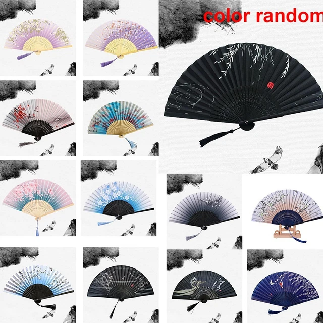Abiti pieghevoli durevoli eleganti nappa classica seta danza 21 cm cinese