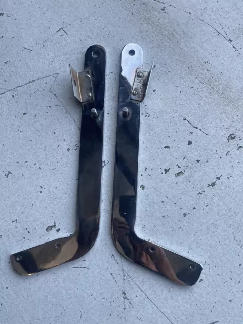 Belvedere barber chair leg step chrome supports