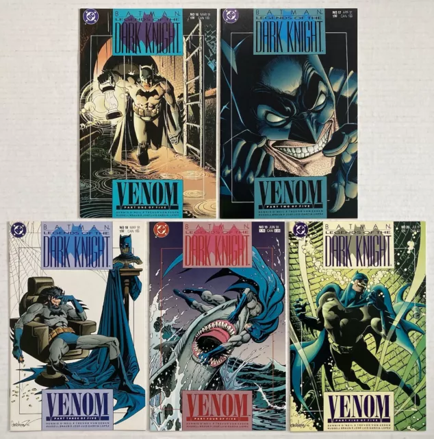 Batman Legends Of The Dark Knight 16-20 Full Set 1St Bane’s Venom 1991 Nm 1Owner